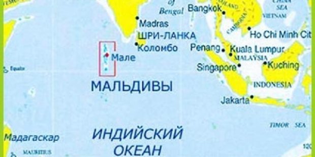 мальдивы на карте мира